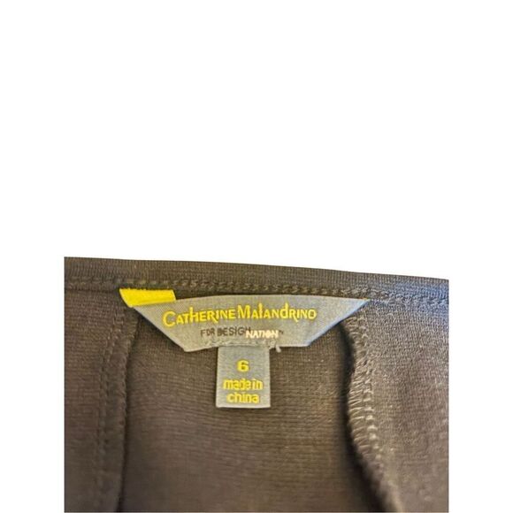 Catherine Malandrino Dress Size 6 Black Lace Panel Fit & Flare Long Sleeve - Picture 9 of 11